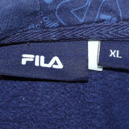 Mens UK Size XL FILA Blue Pullover Hoodie