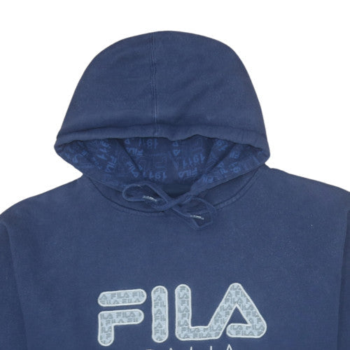 Mens UK Size XL FILA Blue Pullover Hoodie