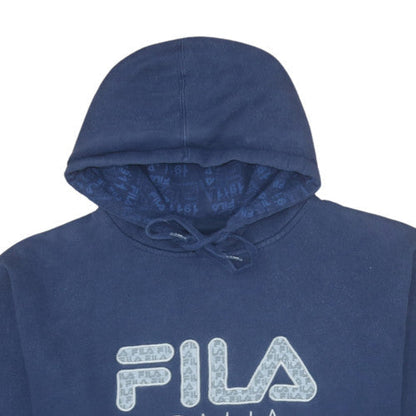 Mens UK Size XL FILA Blue Pullover Hoodie