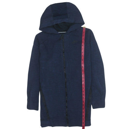 Mens UK Size M Nike Blue Full Zip Hoodie