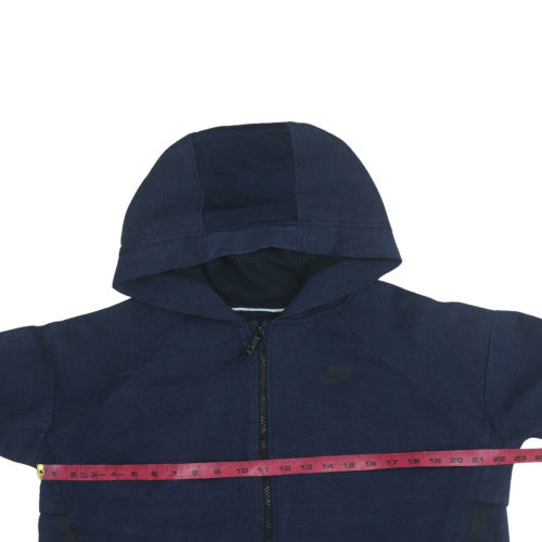 Mens UK Size M Nike Blue Full Zip Hoodie