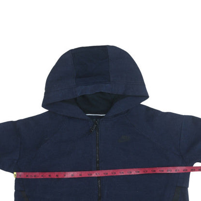 Mens UK Size M Nike Blue Full Zip Hoodie