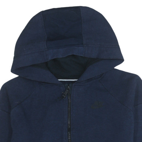 Mens UK Size M Nike Blue Full Zip Hoodie
