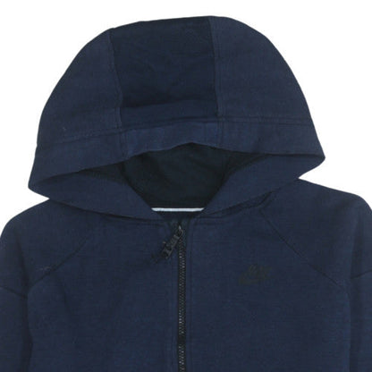 Mens UK Size M Nike Blue Full Zip Hoodie