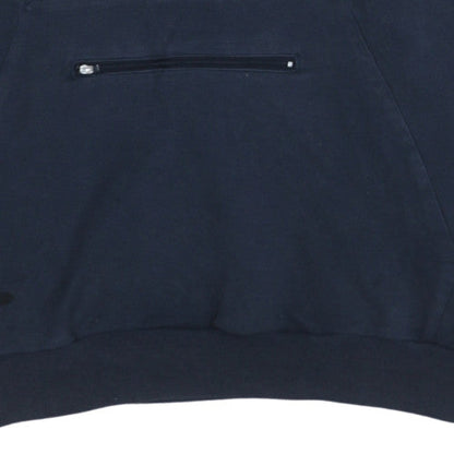 Mens UK Size 2XL adidas Blue 1/2 Zip Hoodie