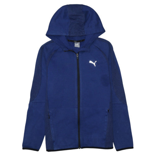 Boys UK Size 13-14 Years PUMA Blue Full Zip Hoodie