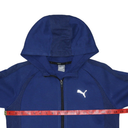 Boys UK Size 13-14 Years PUMA Blue Full Zip Hoodie