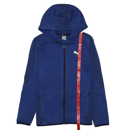 Boys UK Size 13-14 Years PUMA Blue Full Zip Hoodie