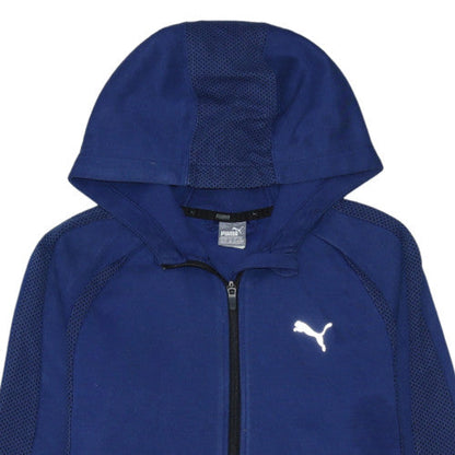 Boys UK Size 13-14 Years PUMA Blue Full Zip Hoodie