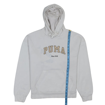 Womens UK Size M PUMA White Pullover Hoodie