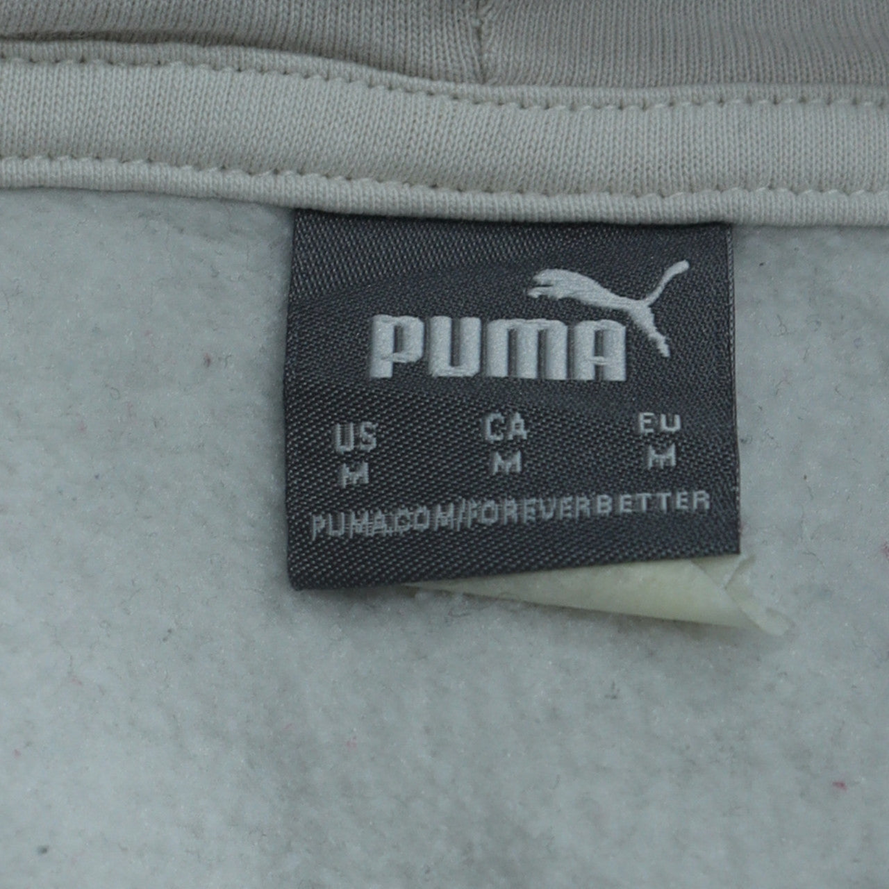 Womens UK Size M PUMA White Pullover Hoodie