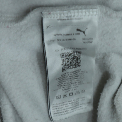Womens UK Size M PUMA White Pullover Hoodie