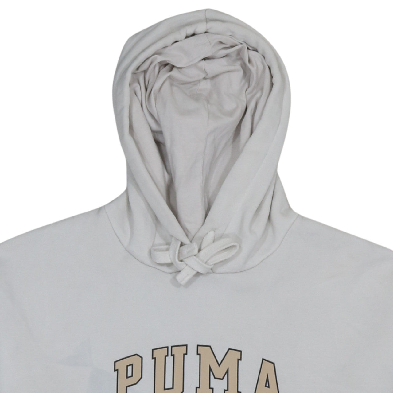 Womens UK Size M PUMA White Pullover Hoodie