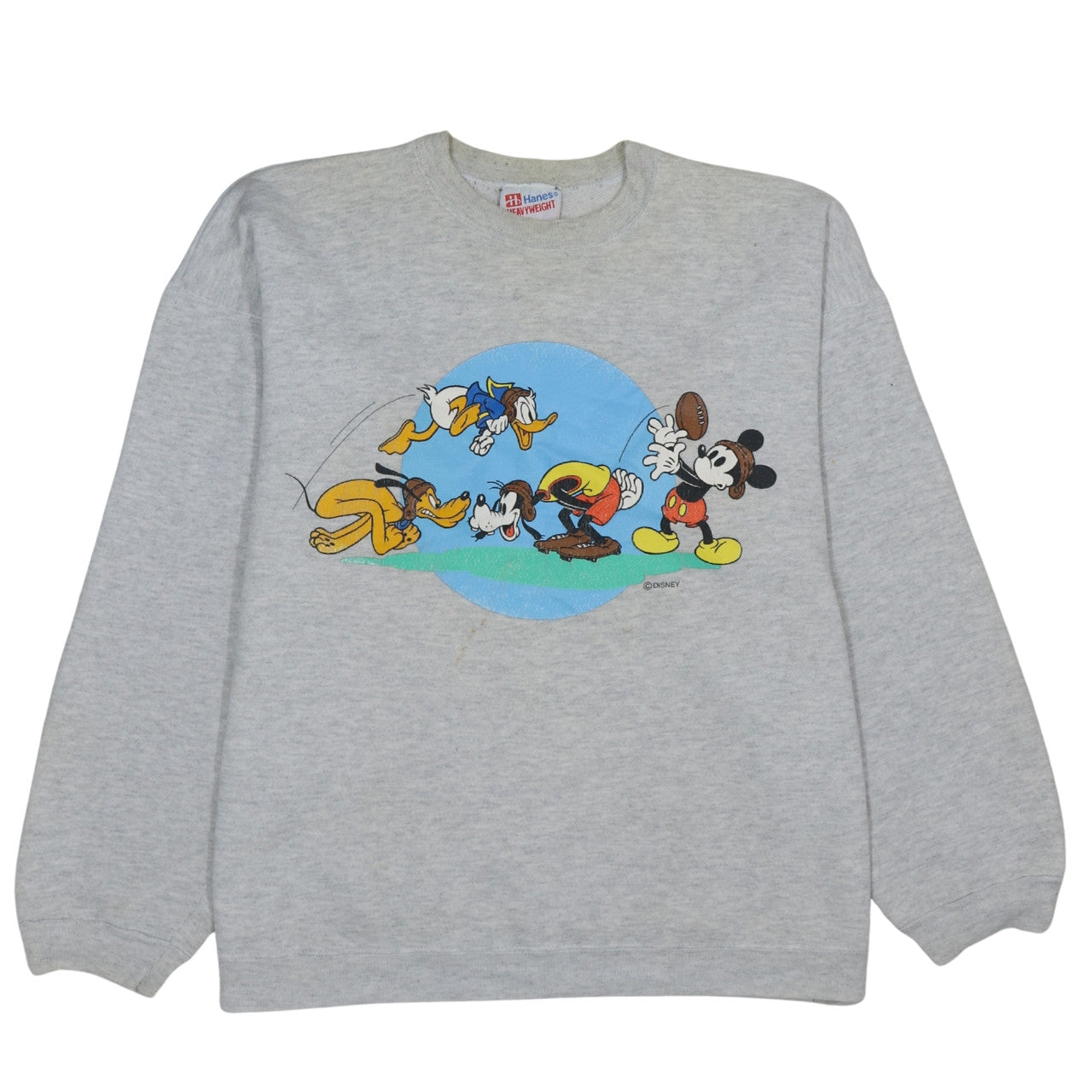 Womens UK Size XL Hanes Grey Pullover Sweatshirt
