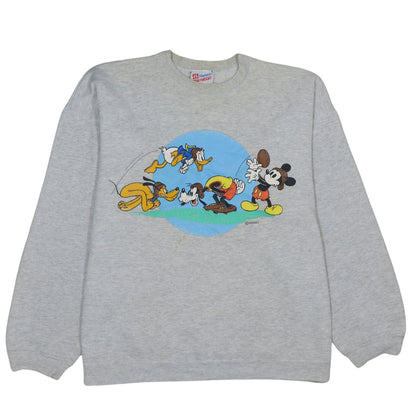 Womens UK Size XL Hanes Grey Pullover Sweatshirt