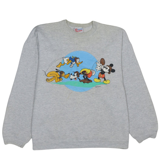 Womens UK Size XL Hanes Grey Pullover Sweatshirt