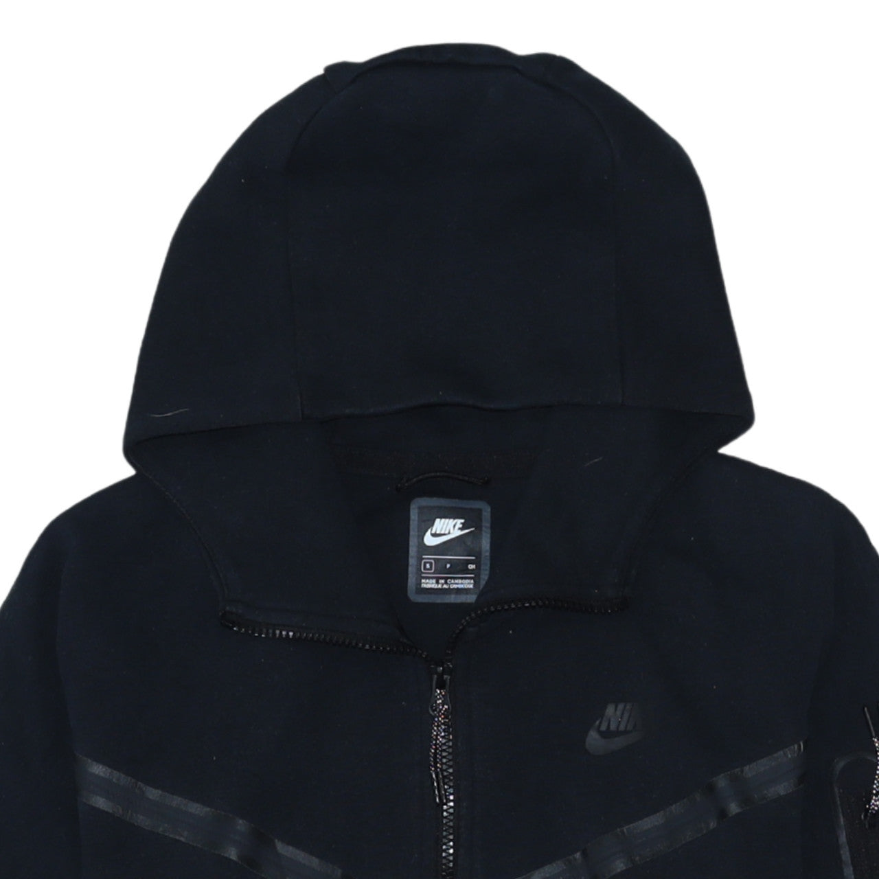 Mens UK Size S Nike Black Full Zip Hoodie