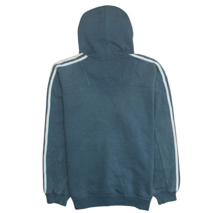 Mens UK Size M adidas Blue Pullover Hoodie