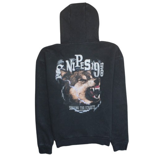 Mens UK Size S Snipes Black Pullover Hoodie