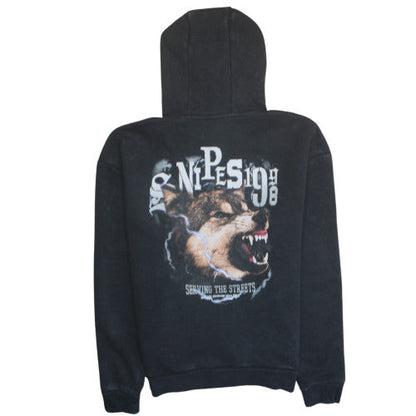 Mens UK Size S Snipes Black Pullover Hoodie