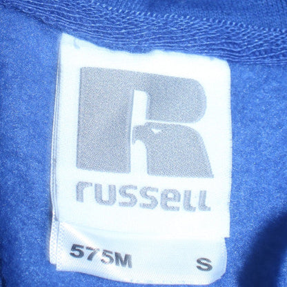 Mens UK Size S Russell Blue Pullover Hoodie