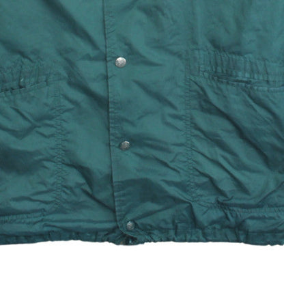 Lawrleki Mens Green Windbreaker Jacket L Hooded Lightweight Retro