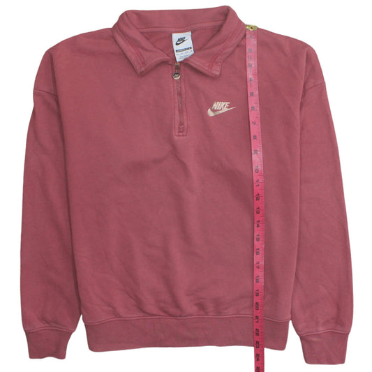 Womens UK Size XS Nike Pink Pullover Sweatshirt
