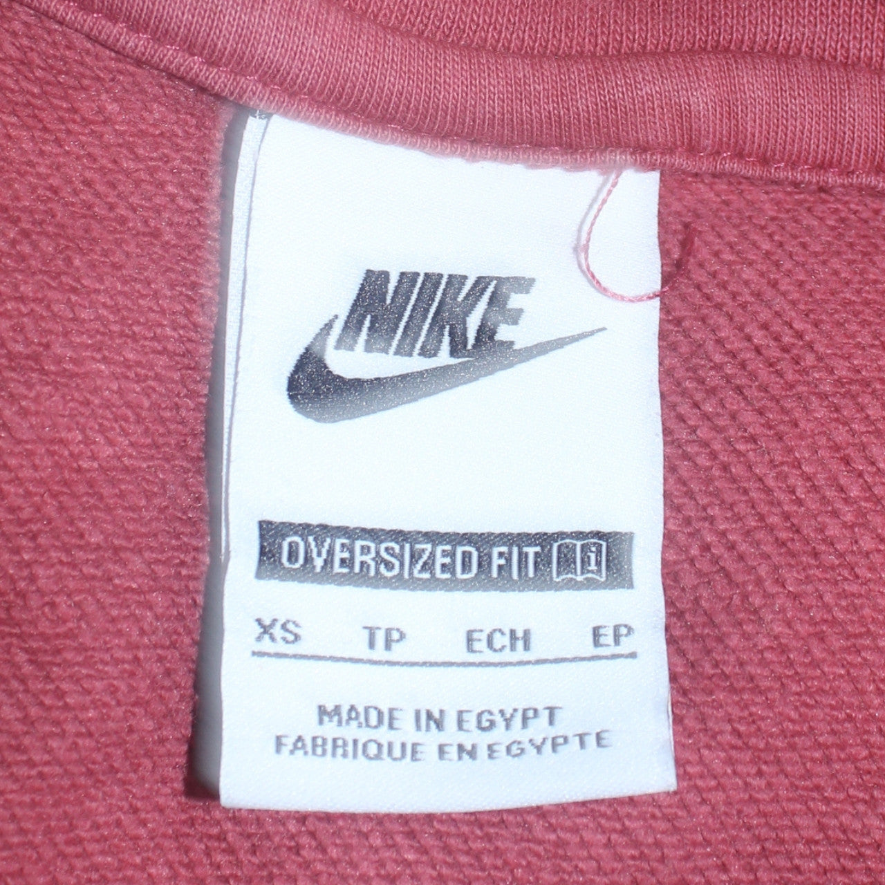 Womens UK Size XS Nike Pink Pullover Sweatshirt