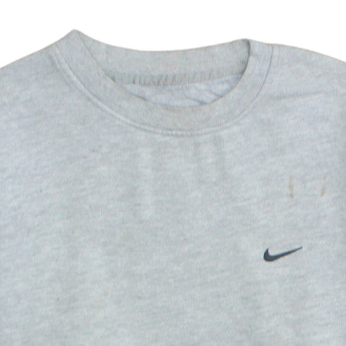 Mens UK Size L Nike Grey Pullover Sweatshirt