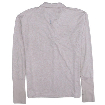 Nike Boys Beige Dri-FIT 1/4 Zip Lightweight Running Sweatshirt S