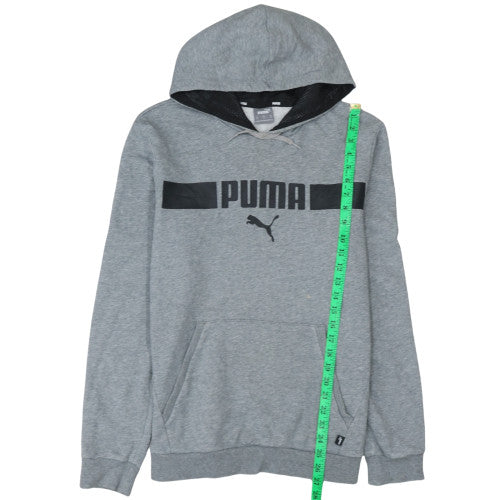 Mens UK Size M PUMA Grey Pullover Hoodie