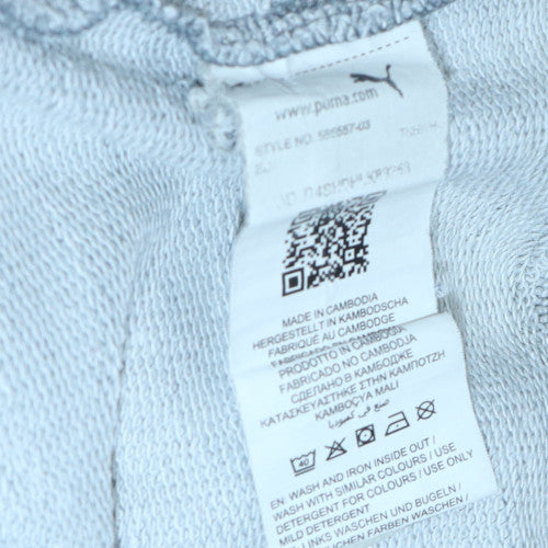 Mens UK Size M PUMA Grey Pullover Hoodie