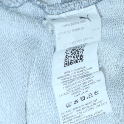 Mens UK Size M PUMA Grey Pullover Hoodie