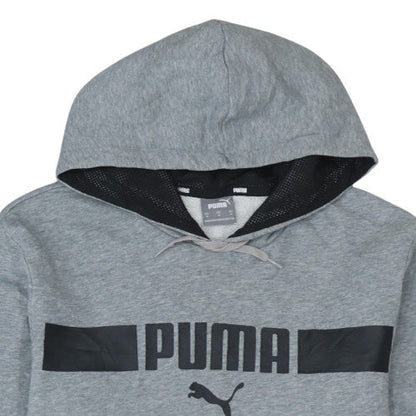 Mens UK Size M PUMA Grey Pullover Hoodie