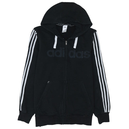 Mens UK Size M adidas Black Full Zip Hoodie