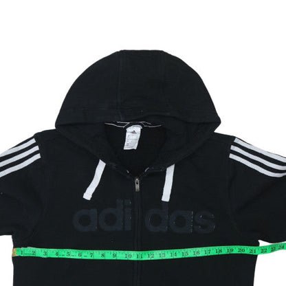 Mens UK Size M adidas Black Full Zip Hoodie