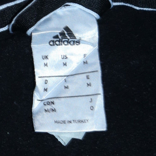 Mens UK Size M adidas Black Full Zip Hoodie
