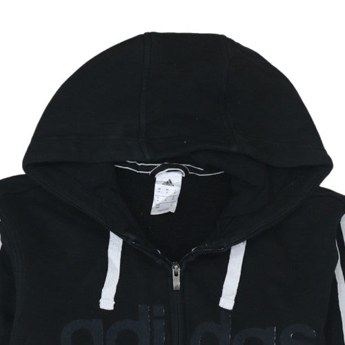 Mens UK Size M adidas Black Full Zip Hoodie