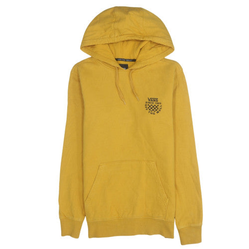 Mens UK Size XS VANS Yellow Pullover Hoodie