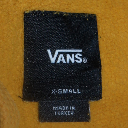 Mens UK Size XS VANS Yellow Pullover Hoodie