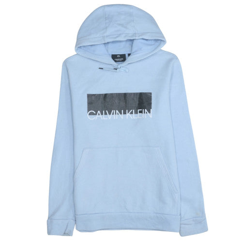 Mens UK Size L Calvin Klein Blue Pullover Hoodie