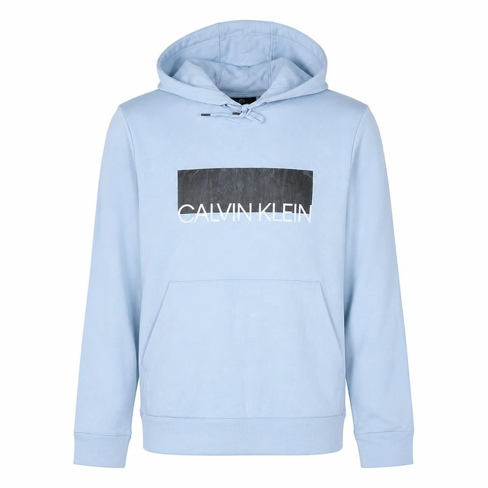 Mens UK Size L Calvin Klein Blue Pullover Hoodie