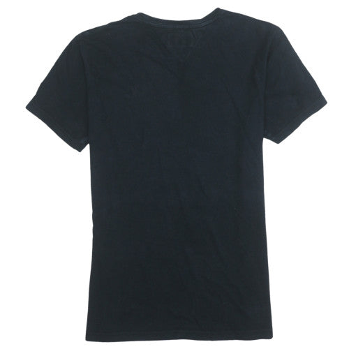 Tommy Hilfiger Denim Men's Black Crew Neck Cotton T-Shirt L