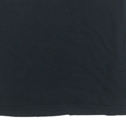 Tommy Hilfiger Denim Men's Black Crew Neck Cotton T-Shirt L