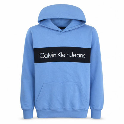Mens UK Size M Calvin Klein Jeans Blue Pullover Hoodie