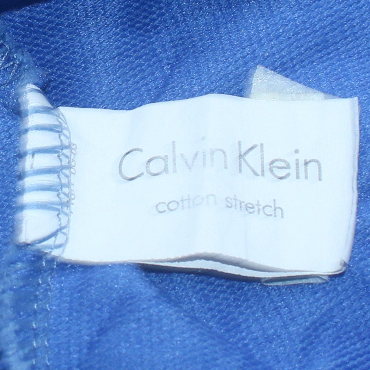 Mens UK Size M Calvin Klein Jeans Blue Pullover Hoodie