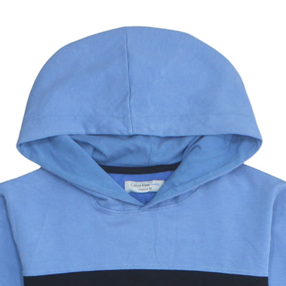 Mens UK Size M Calvin Klein Jeans Blue Pullover Hoodie