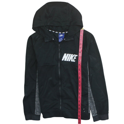Nike Boys Black Full Zip Hoodie 13-15 Years Sportswear Sweatshirt