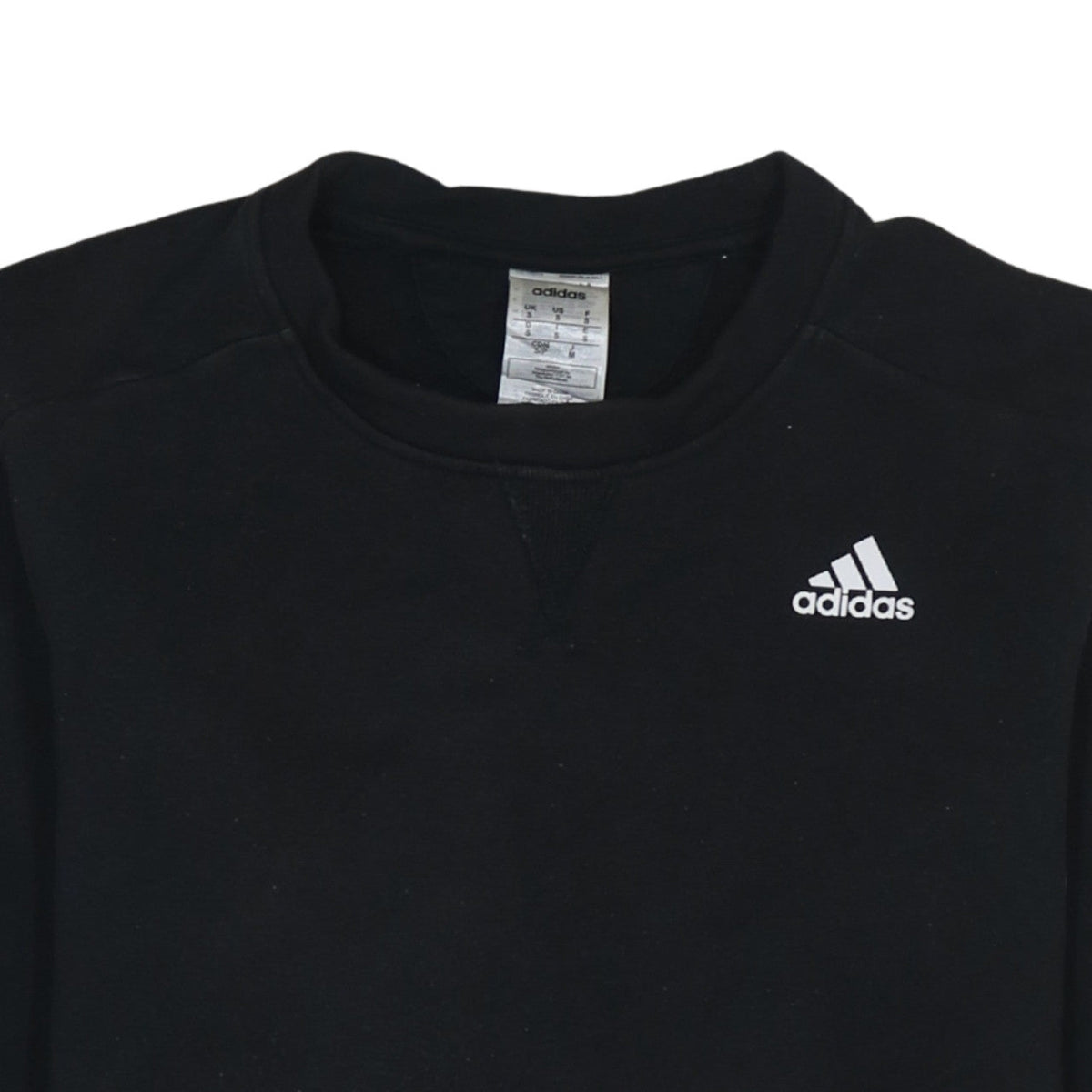 Mens UK Size S adidas Black Pullover Sweatshirt