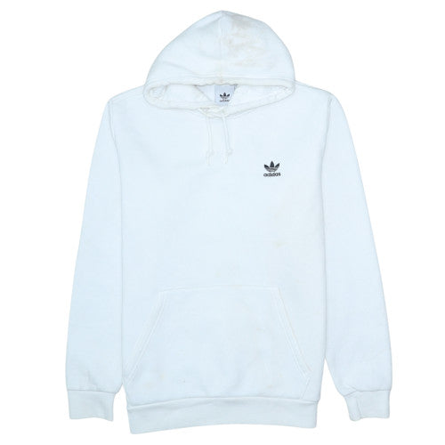 Mens UK Size M adidas White Pullover Hoodie